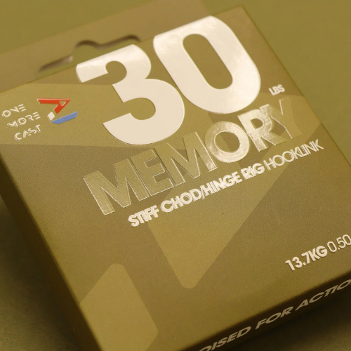 OMC Memory Stiff Chod and Hinge Rig Hooklink Pavadu Materiāls 20 m