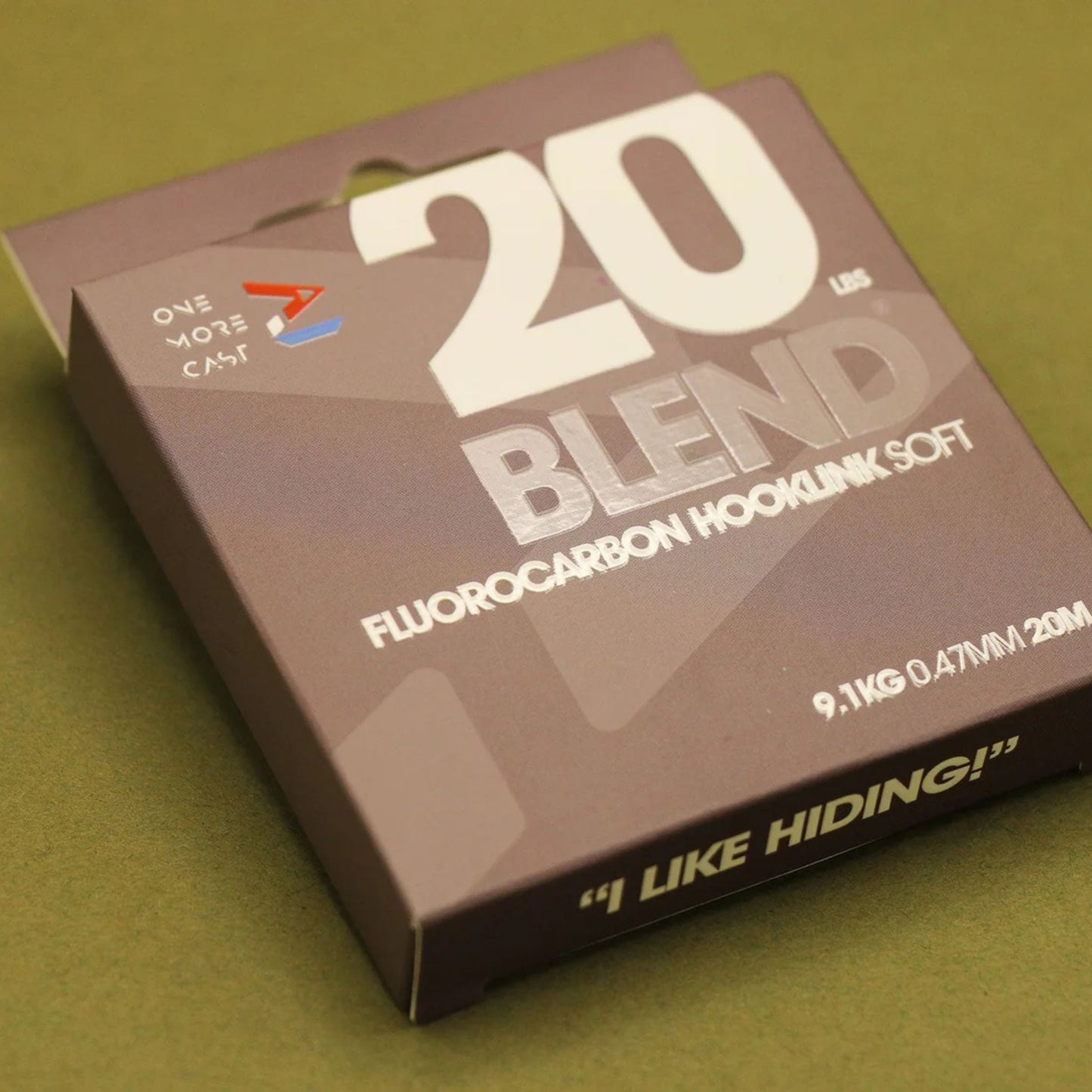 OMC Blend soft fluorocarbon hooklink 20m for carp fishing rigs