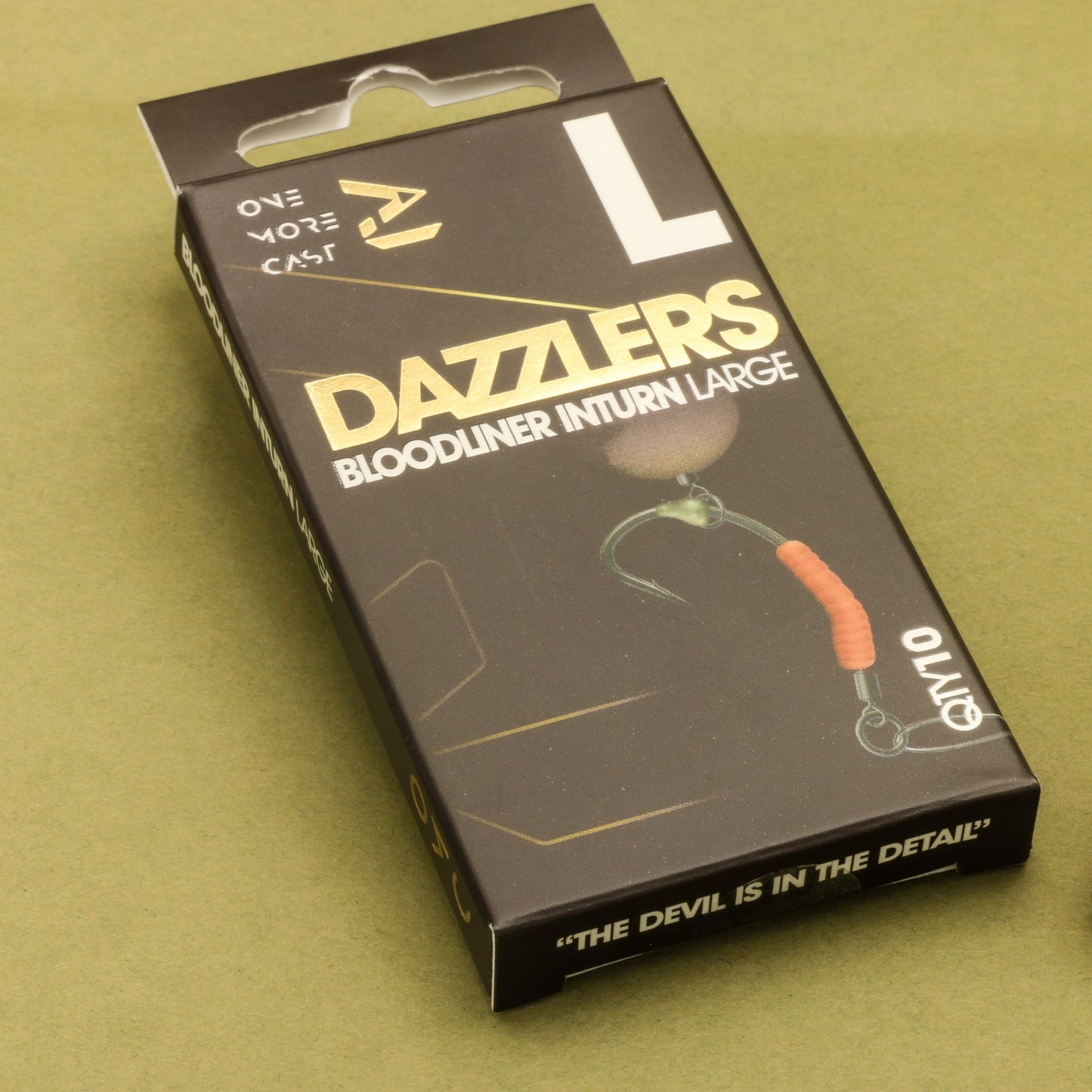 OMC Dazzlers Bloodliner Inturn large red 10 pack for size 6 hooks or larger