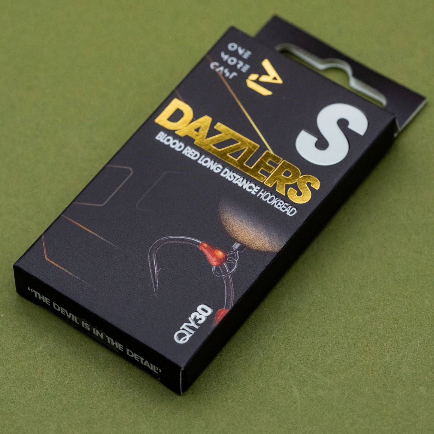 OMC Dazzlers Distance Hookbead red 30 pack for size 4 hooks or smaller