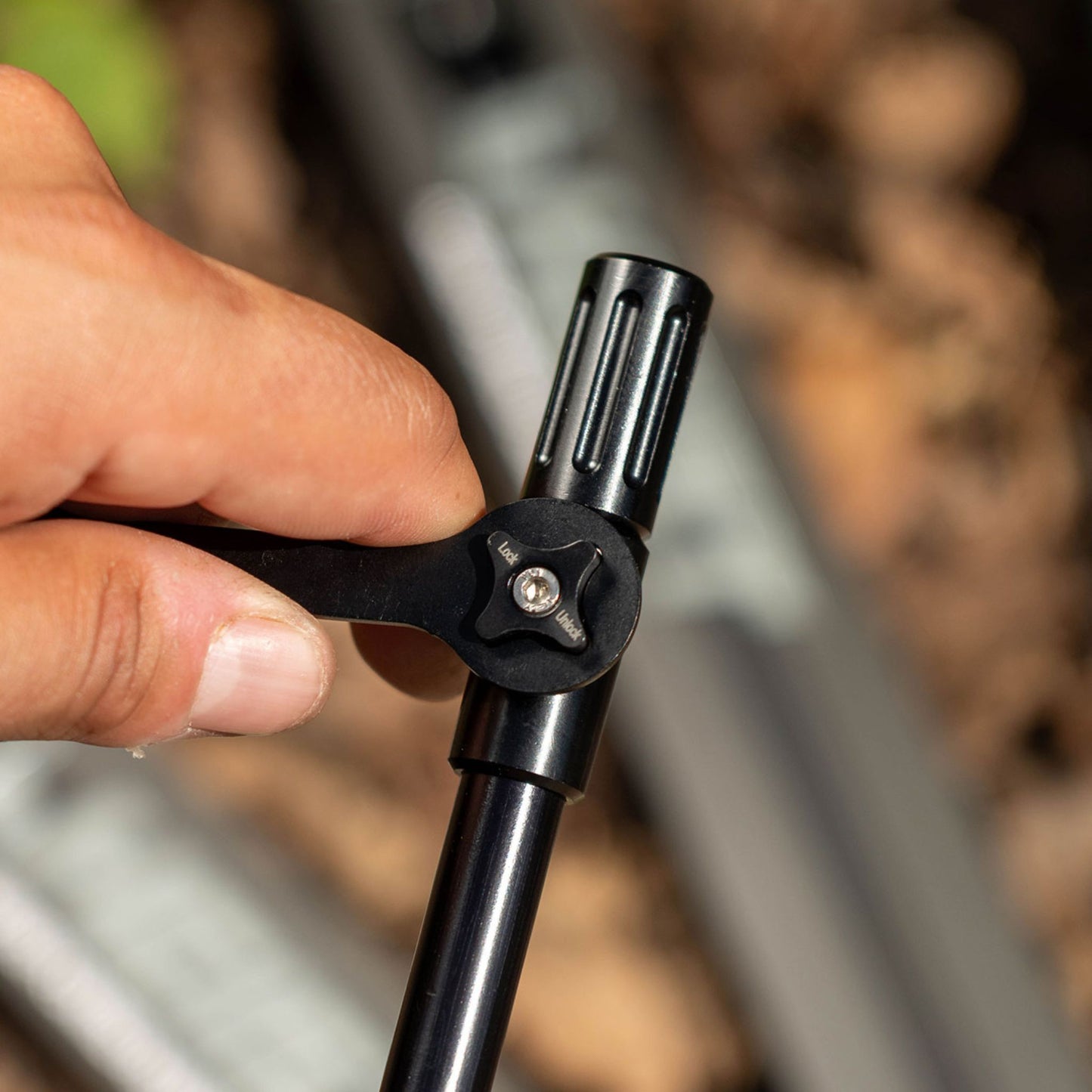 OMC HEIST aluminium auger point bankstick close-up