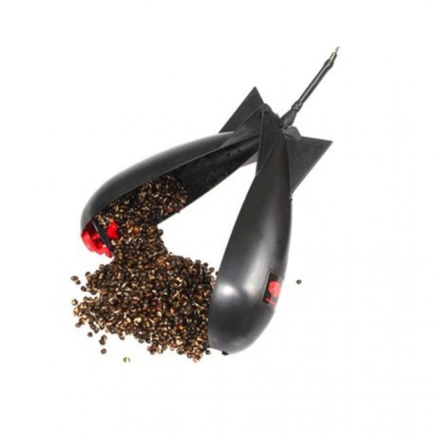 Spomb baiting rocket black for precision long-range feeding in carp fishing