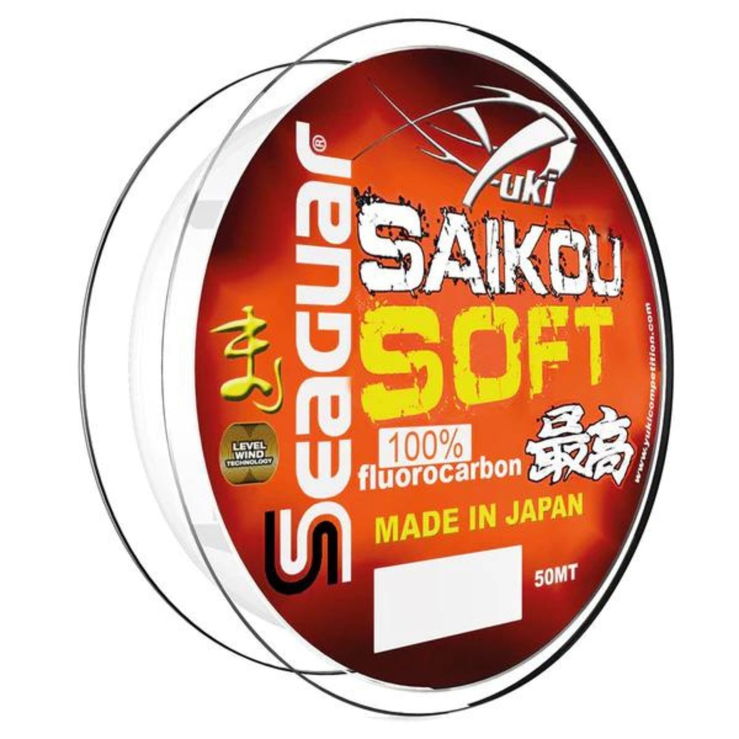 Yuki Seaguar Saikou soft fluorocarbon hooklink 50m for carp fishing rigs