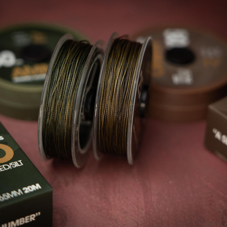 Hooklink materials for carp fishing including coated braid, fluorocarbon and stiff links