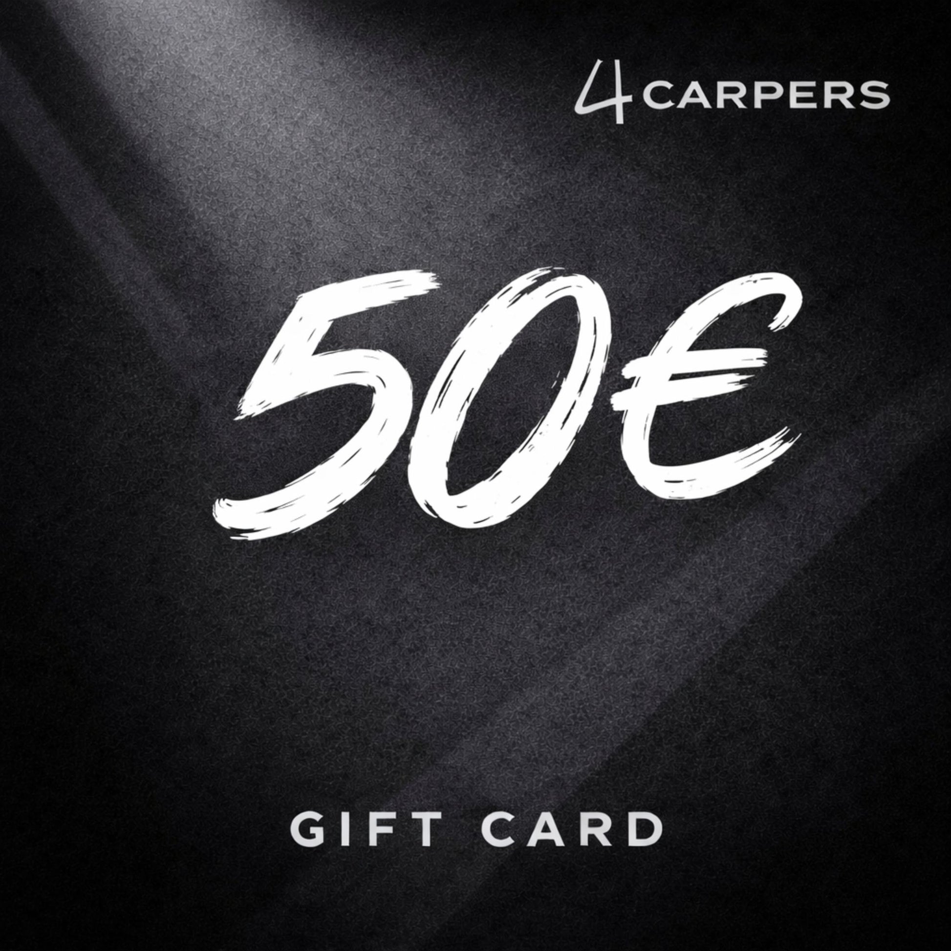 4Carpers €50 gift card for carp fishing gear