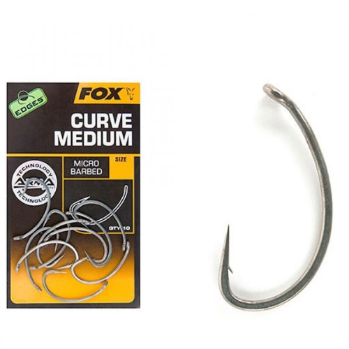 Karpu āķi Fox Curve Medium Hooks (10gb)
