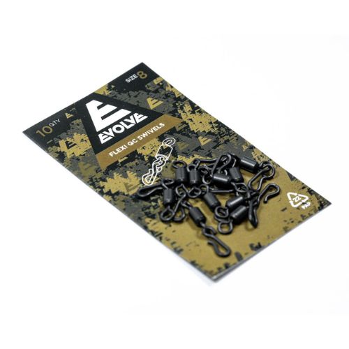 Evolve Flexi QC Swivels Size 8 with packaging