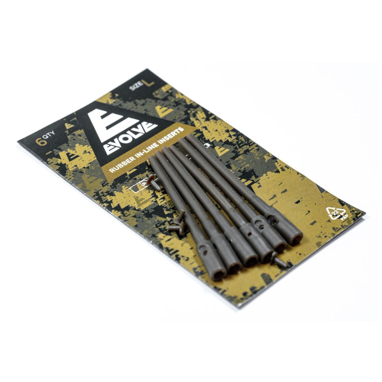 Evolve Rubber In-Line Inserts large 56mm 6 pack for 3oz 3.5oz and 4oz in-line weights with line protection