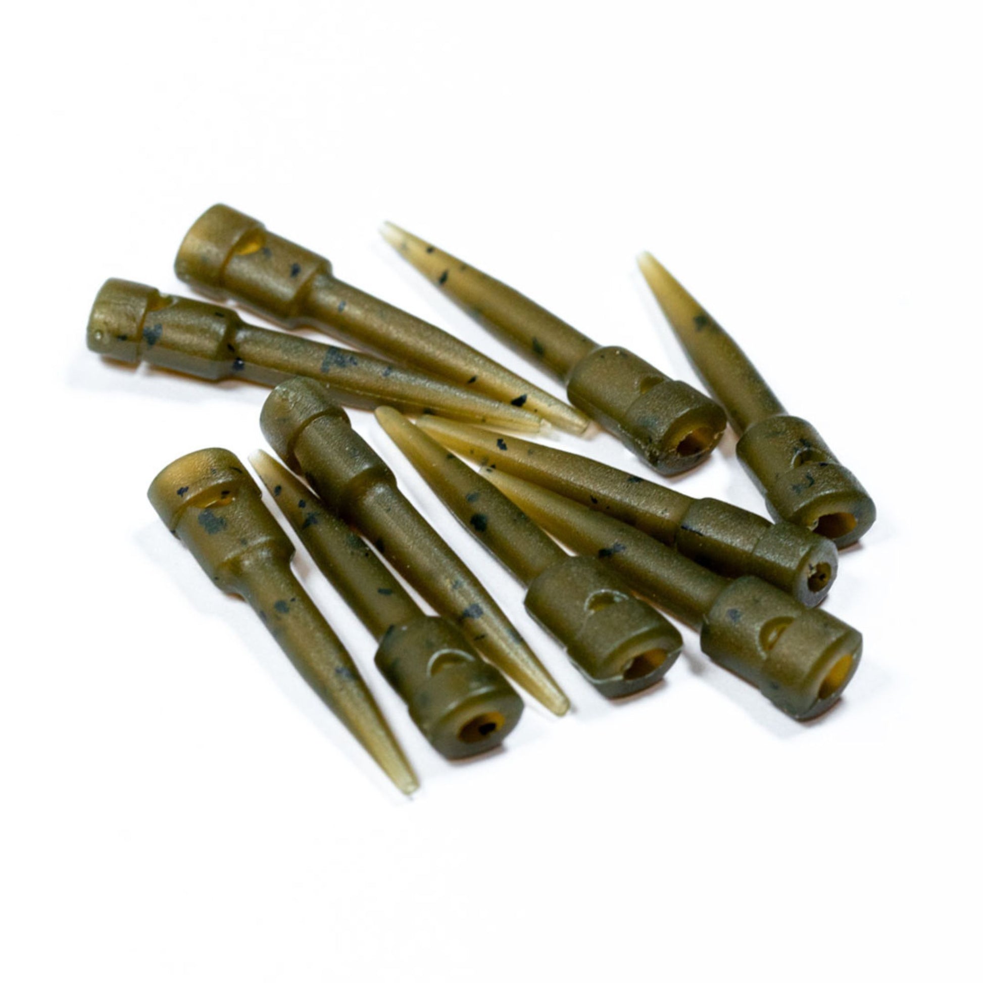 Evolve Short Ring Link Anti-Tangle Sleeves detail view showing elliptical rear boss and grip section, 10 pack