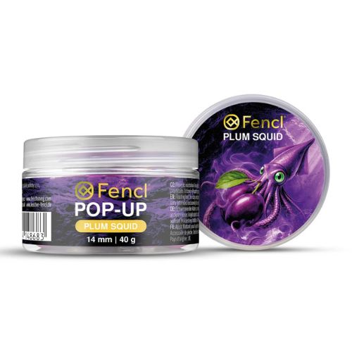 Fencl Pop-Up Plum Squid 14mm plum and squid floating hookbait