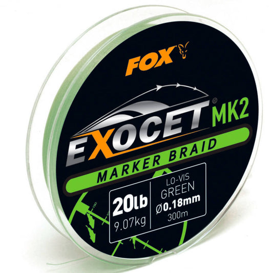 Fox Exocet MK2 marker braid 300m for carp fishing feature finding
