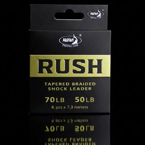 Katran RUSH Tapered Braided Shock Leader packaging