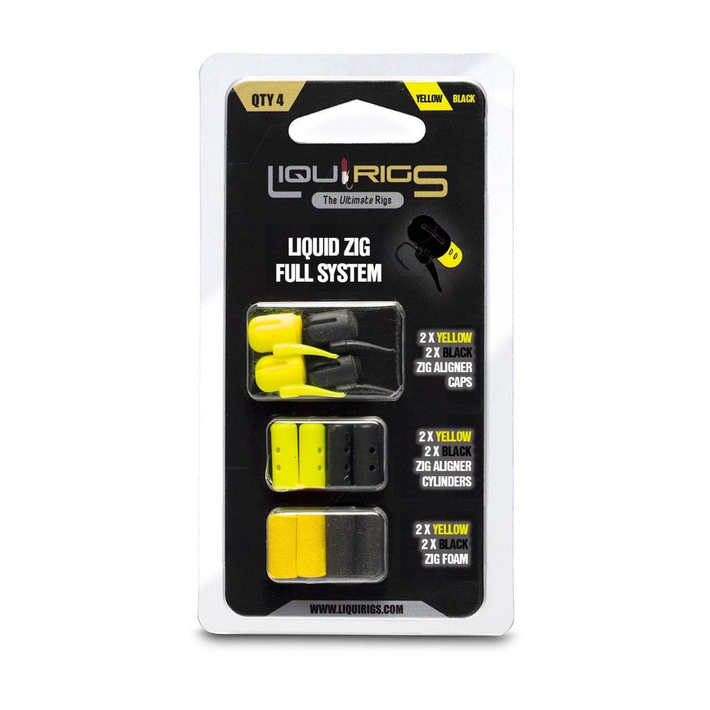 Liquirigs Liquid Zig Full Systems yellow and black with integrated liquid chamber for controlled scent release