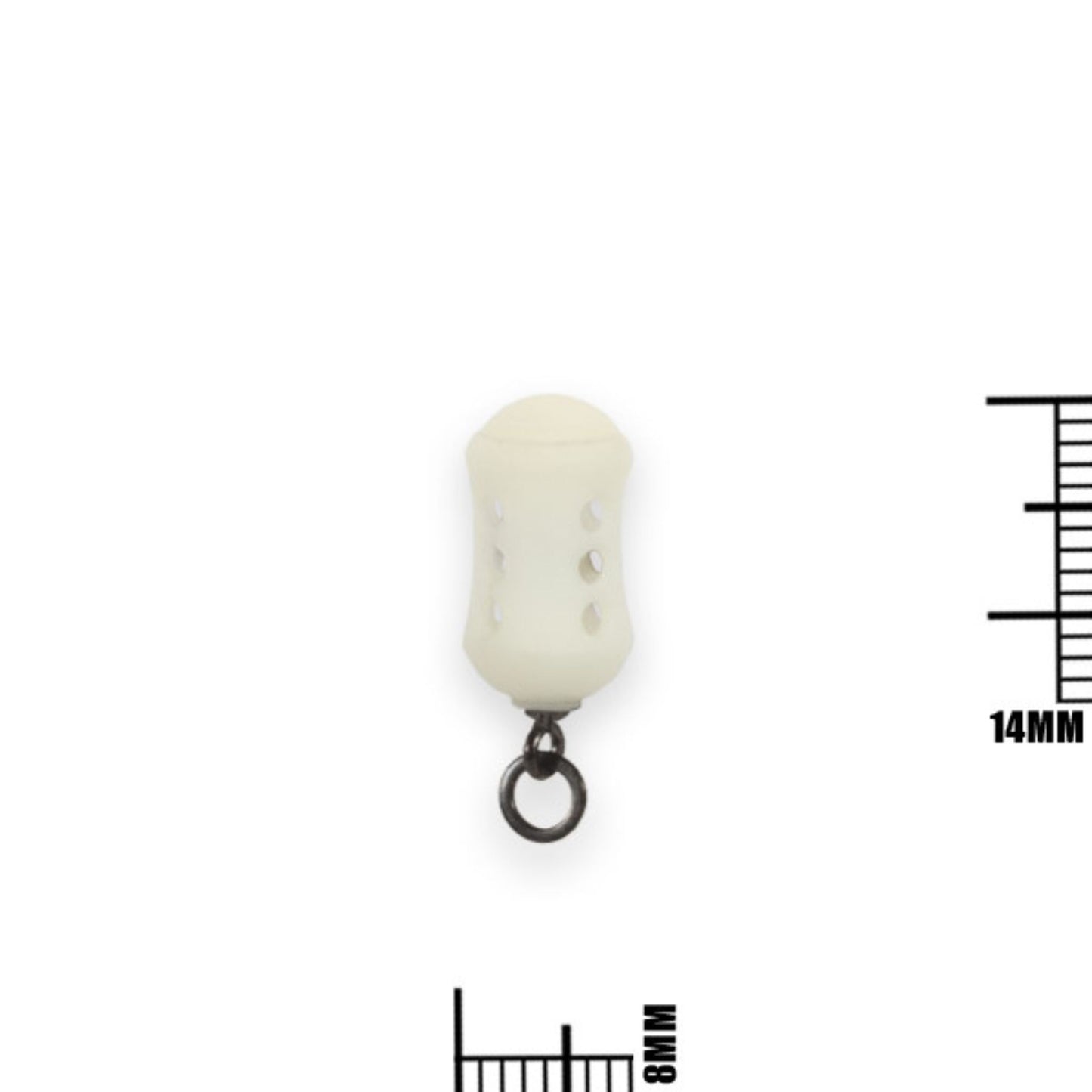 Liquirigs Multi-Bait Dumbell Hookbait System swivel 8mm washed out white