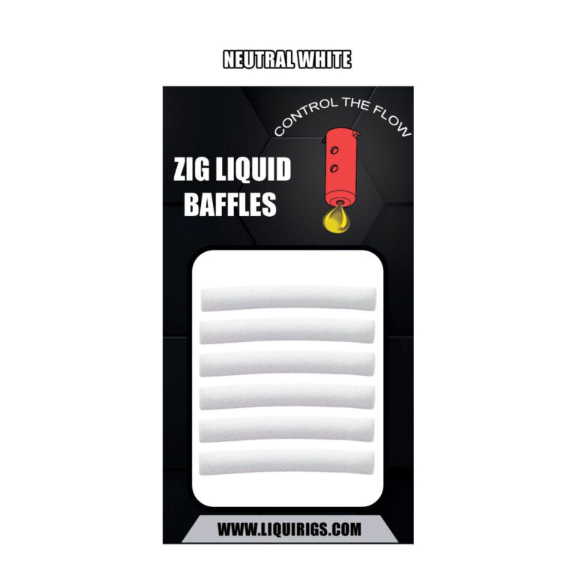 Liquirigs Zig Liquid Baffles 6 pack for controlled scent release in zig rigs and hookbait setups