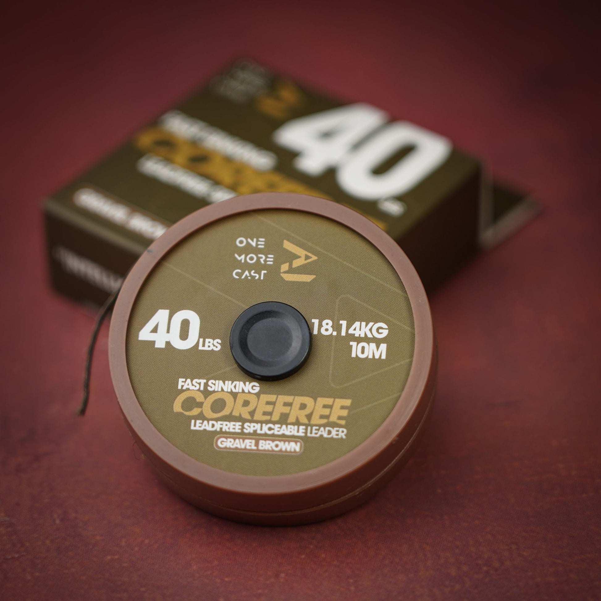 OMC Corefree fast sinking lead-free spliceable leader 10m brown color