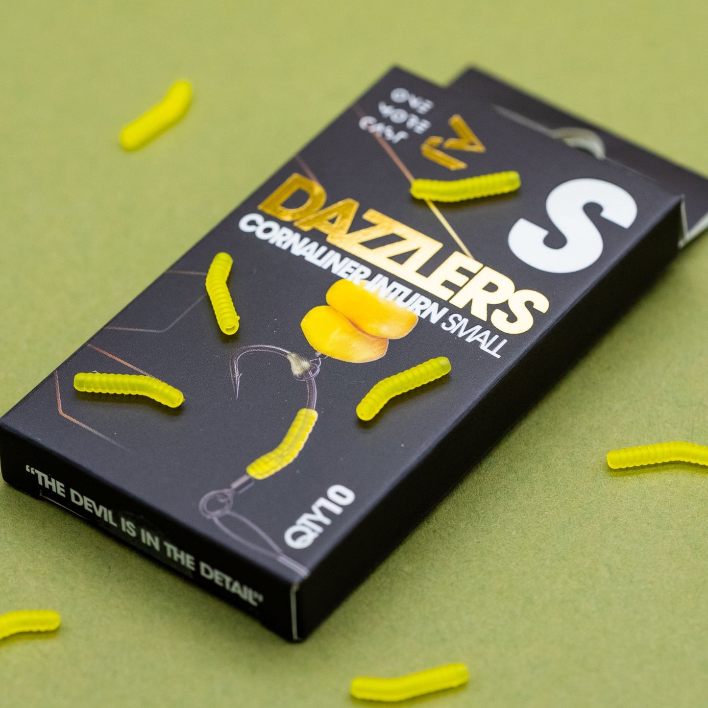 OMC Dazzlers Cornaliner Inturn small yellow 10 pack for size 8 hooks or smaller