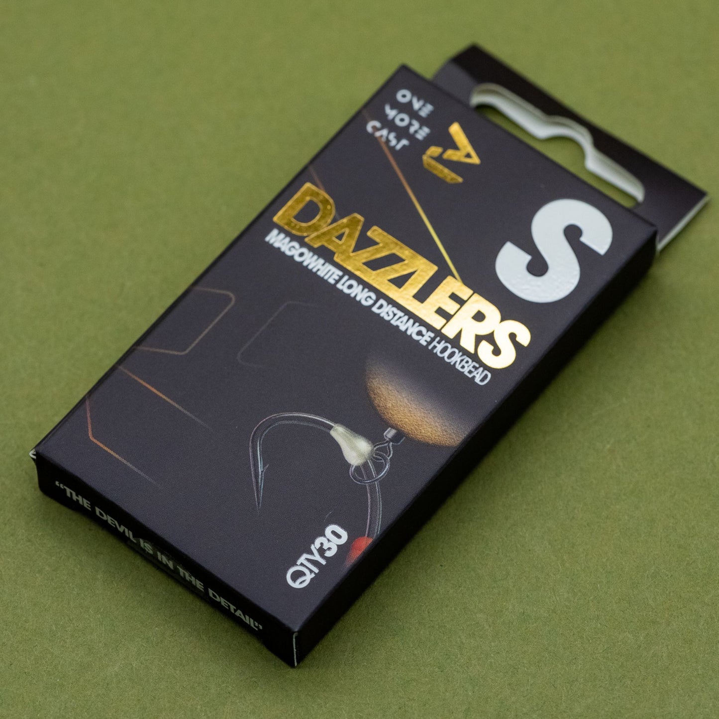 OMC Dazzlers Distance Hookbead white 30 pack for size 4 hooks or smaller