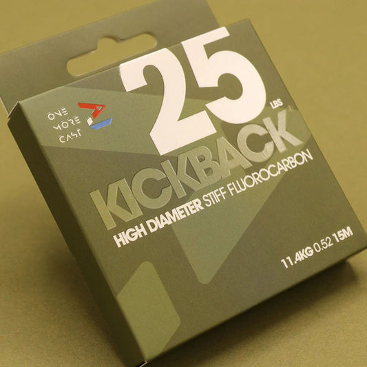 OMC Kickback stiff fluorocarbon hooklink 15m for carp fishing rigs