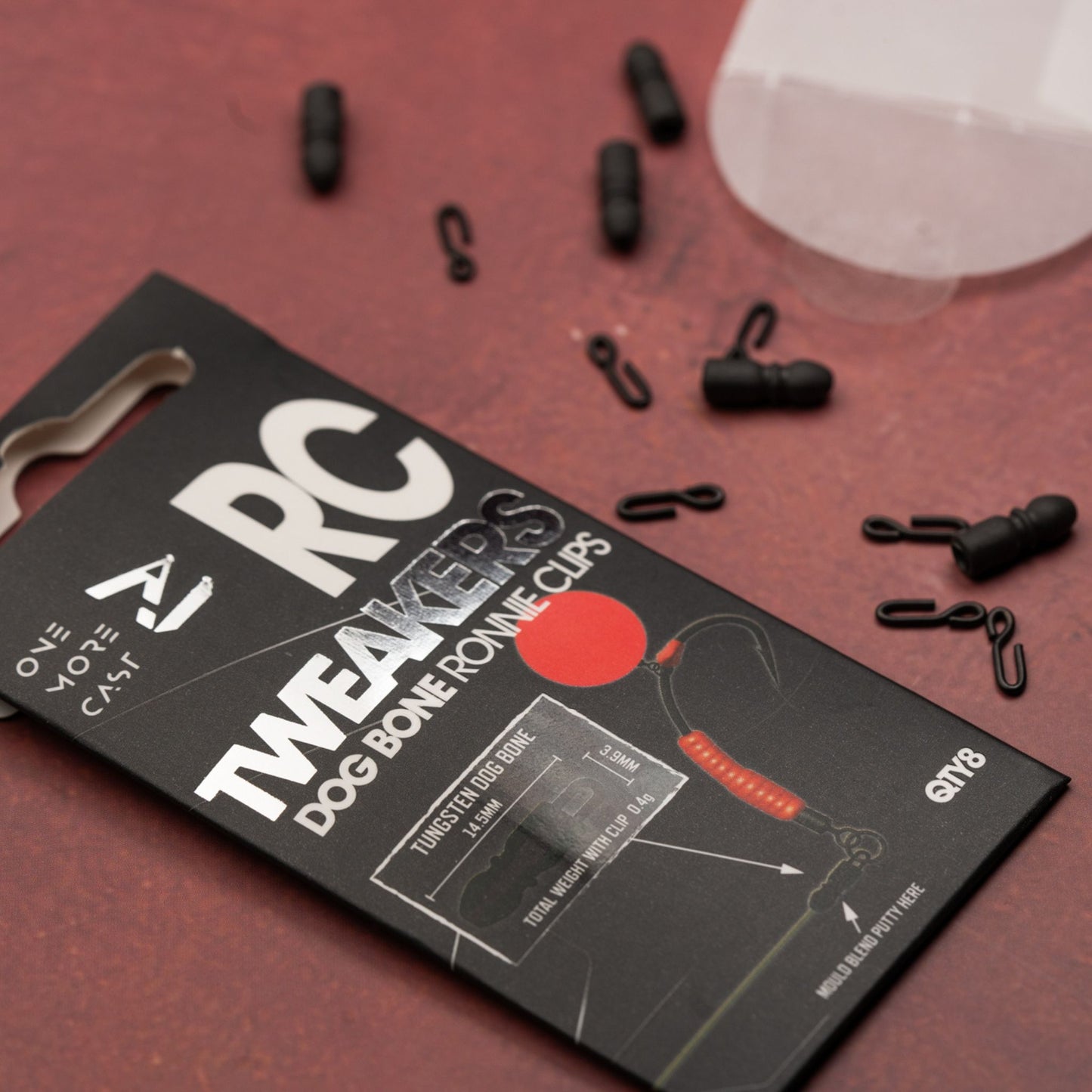OMC Tweakers Dog Bone Ronnie Clip 8 pack for quick-change Spinner and Ronnie Rigs