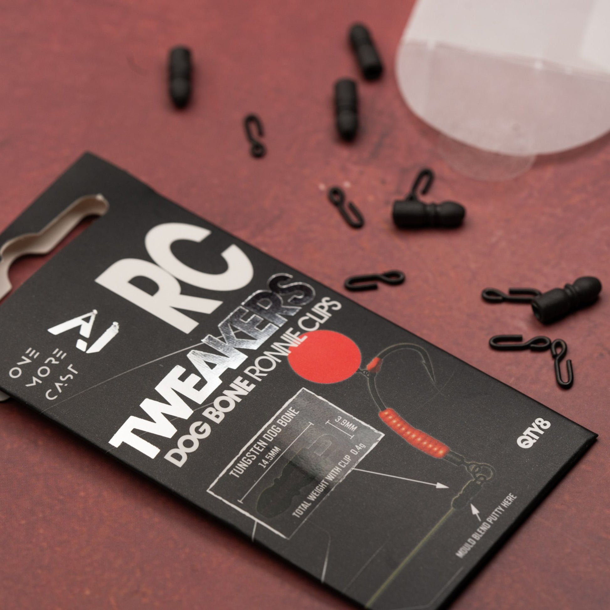 OMC Tweakers Dog Bone Ronnie Clip 8 pack for quick-change Spinner and Ronnie Rigs