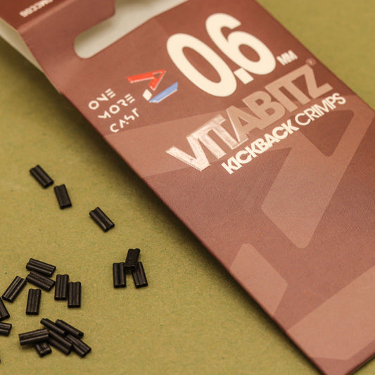 OMC Vitabitz Crimps 0.6mm 40 pack for stiff hooklink materials and chod rigs
