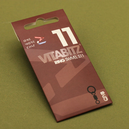 OMC Vitabitz Ring Swivel size 11, 8 pack for chod rigs and hinge stiff rigs with excellent rotation