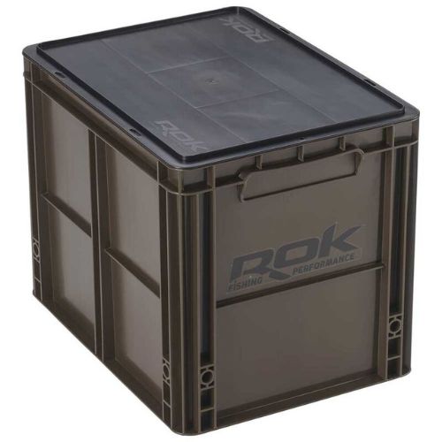 ROK Crate Accessory Box in Greenish Brown - carp fishing storage solution