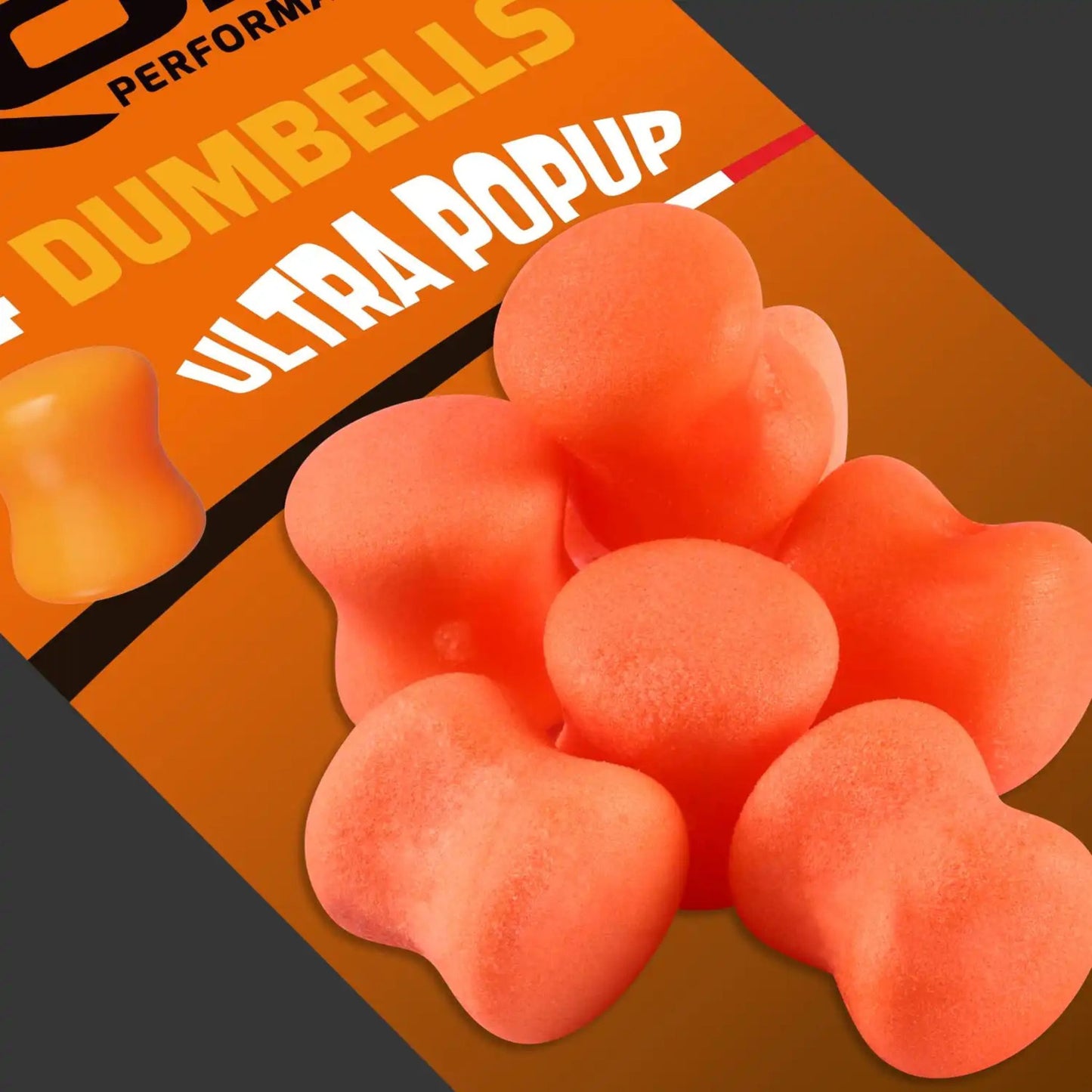 ROK Dumbells Ultra PopUp orange 14 pack for zig rig and snowman presentations