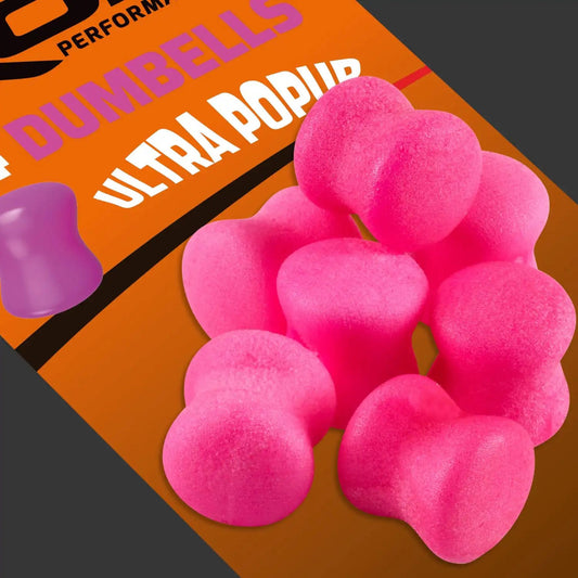 ROK Dumbells Ultra PopUp pink 14 pack for zig rig and snowman presentations