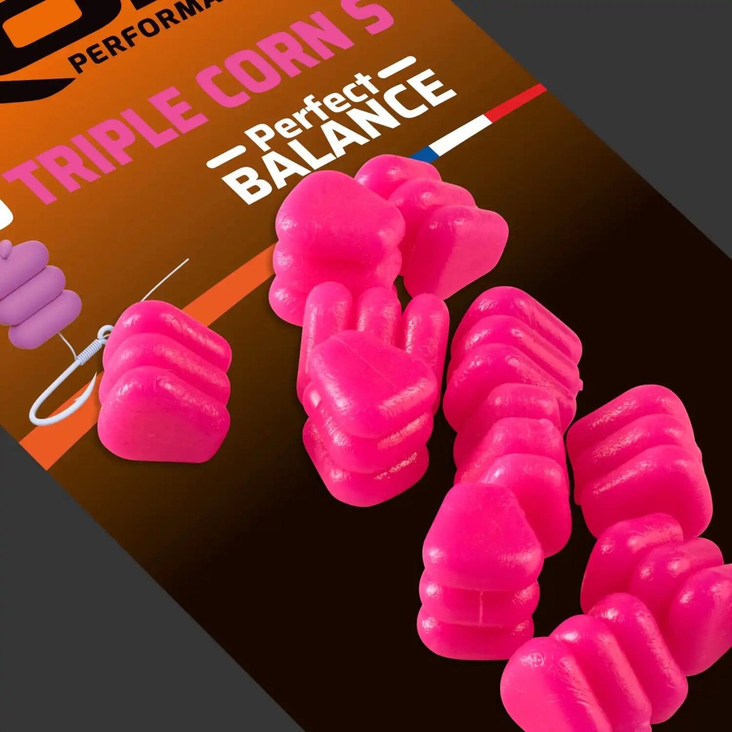 ROK Triple Corn S Perfect Balance pink 20 pack for PVA stick fishing