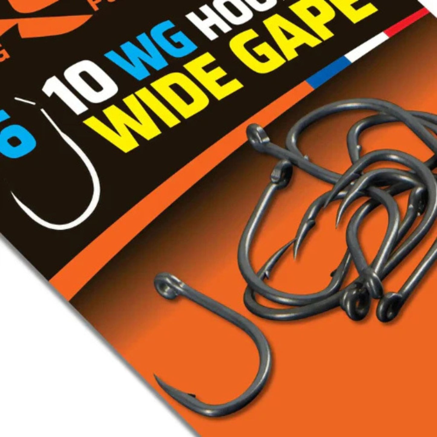 ROK Wide Gap carp fishing hooks with vanadium forged steel and PTFE coating, 10 pack