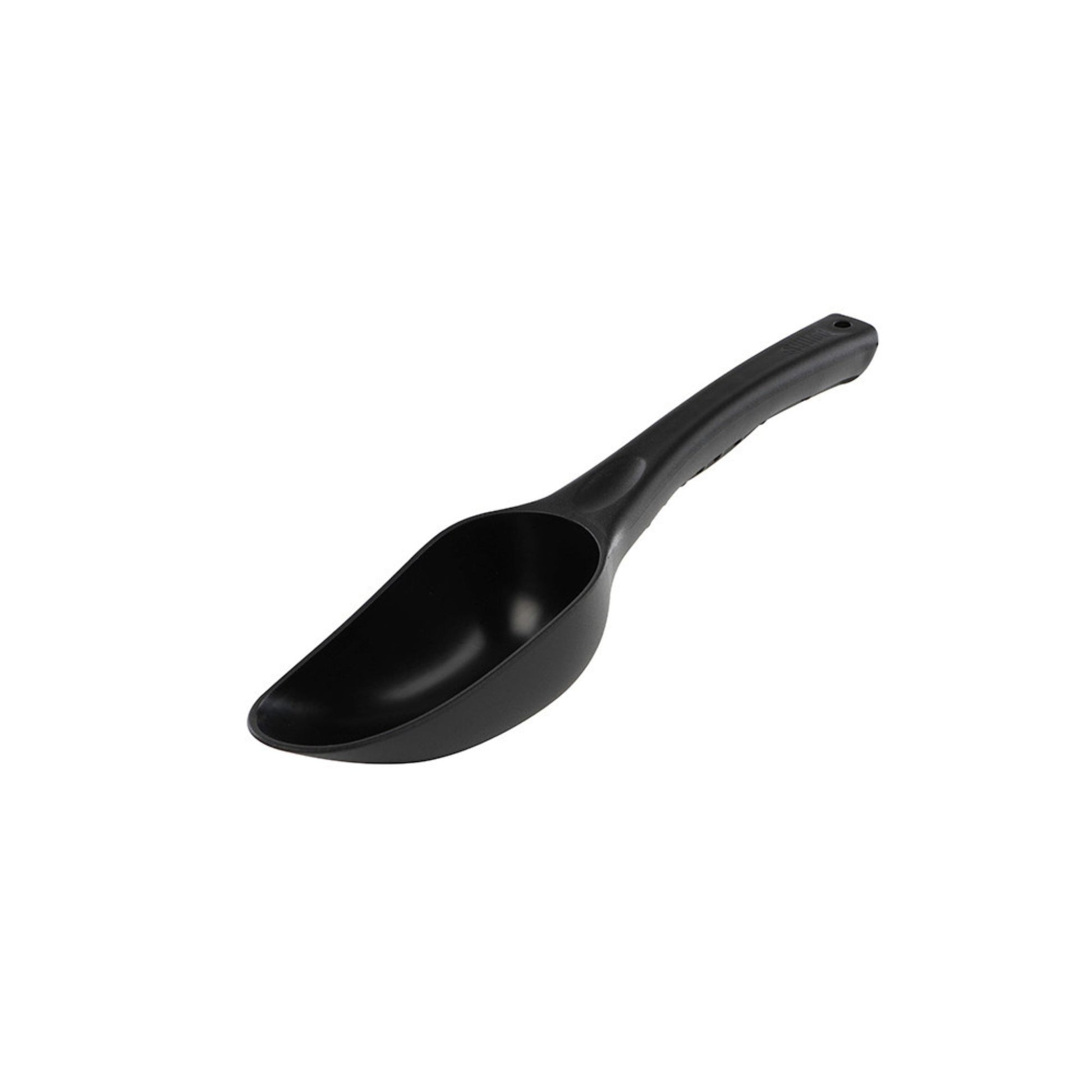 Spomb molded bait scoop for filling Spomb rockets and bait boats