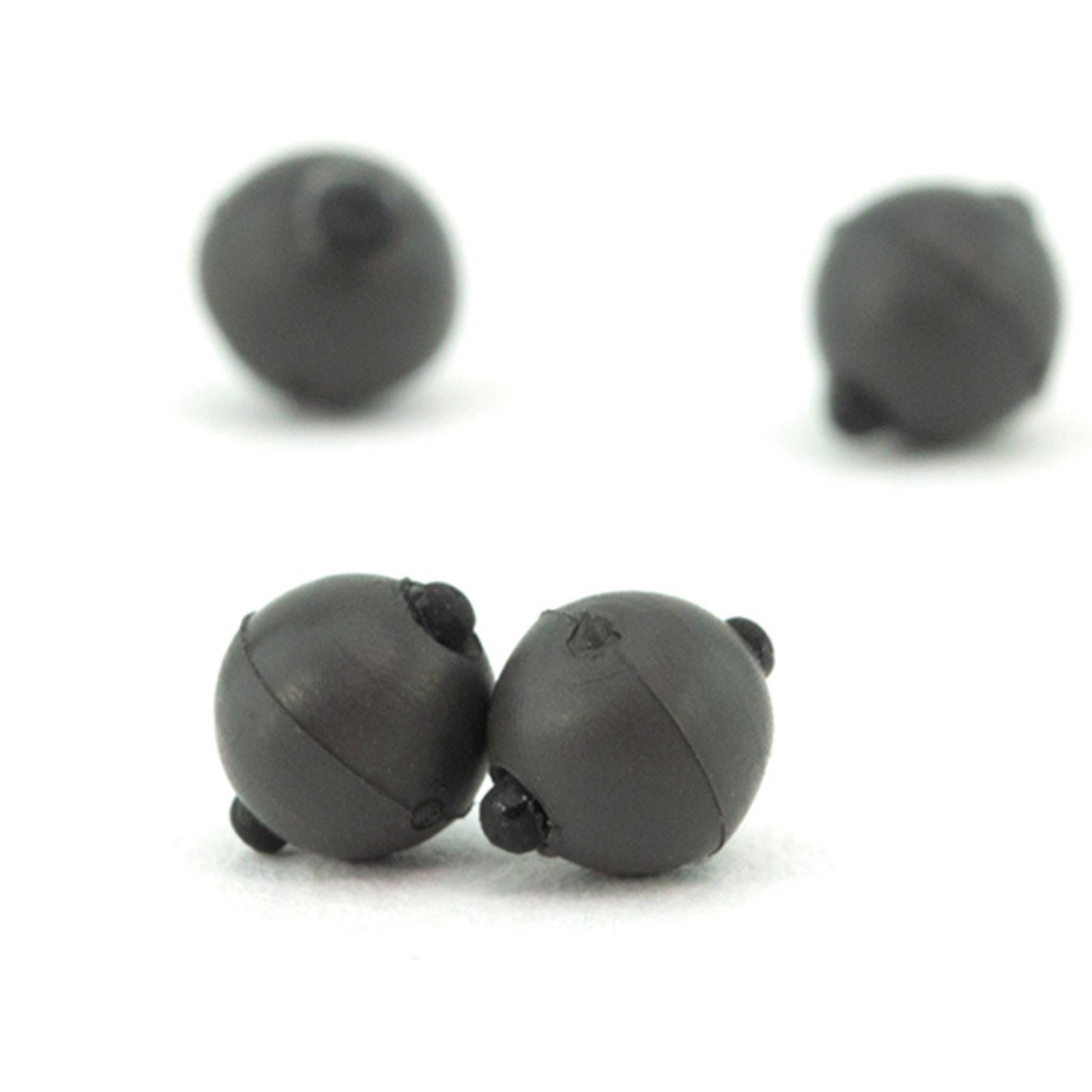 Thinking Anglers Line Gripper Beads 5mm 12 pack tungsten-loaded with internal float stop for naked chod rigs