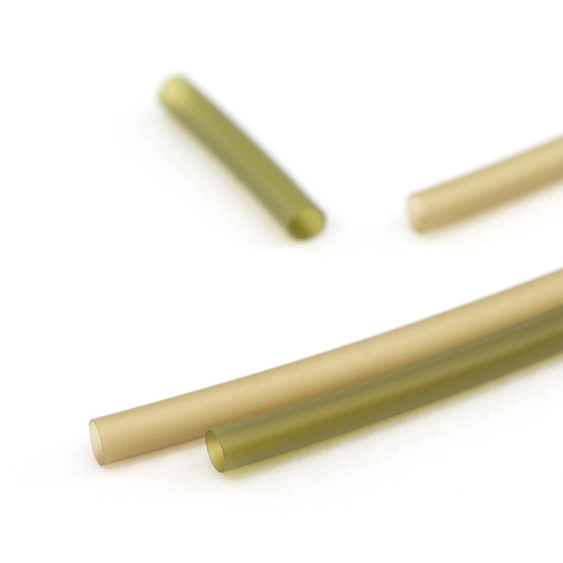 Thinking Anglers Shrink Tube Medium 2.4mm 10 pack in green and brown for hook rotation and rig efficiency